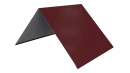 Конёк простой 190x190x2000 мм, 3005 винно-красный глянцевый