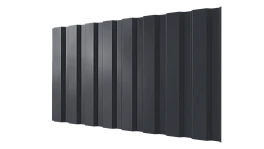 Профнастил С20A 1150/1100x0,65 мм, 7024 графитовый серый глянцевый