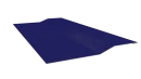 Планка крепёжная фальц 50x17x29 мм, 5002 ультрамариново-синий глянцевый