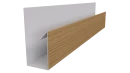 Планка П-образная 30x20x2000 мм, Орех 3D