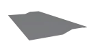 Планка крепёжная фальц 50x17x29 мм, 7040 серое окно глянцевый