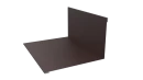 Планка примыкания верхняя 100x150x2000 мм, 8017 шоколадно-коричневый матовый