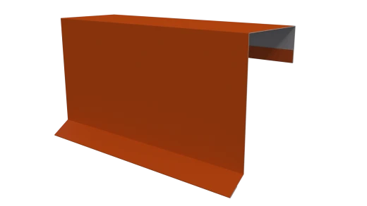 Планка торцевая фальц 65x97 мм, 2004 оранжевый глянцевый