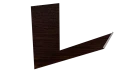 Планка примыкания верхняя к трубе фальц 250x210 мм, Antique wood