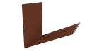 Планка примыкания верхняя к трубе фальц 250x210 мм, 8004 медно-коричневый глянцевый