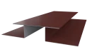 Планка стыковочная сложная Блок-хаус 110x2000 мм, 3009 оксид красный глянцевый