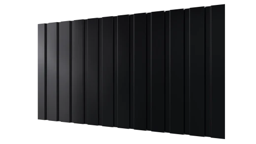 Профнастил С10 1155/1100x0,4 мм, 9005 черный янтарь глянцевый