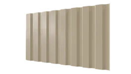 Профнастил С20A 1150/1100x0,65 мм, 1015 св. слоновая кость глянцевый