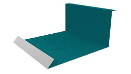 Планка примыкания нижняя 100x200x2000 мм, 5021 водная синь глянцевый