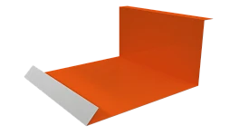 Планка примыкания нижняя 100x200x2000 мм, 2004 оранжевый глянцевый