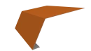 Планка карнизная 100x65x2000 мм, 2011 насыщенный оранжевый глянцевый