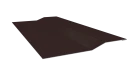 Планка крепёжная фальц 50x17x29 мм, 8017 шоколадно-коричневый глянцевый