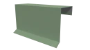 Планка торцевая фальц 65x97 мм, 6019 бело-зеленый глянцевый