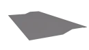 Планка крепёжная фальц 50x17x29 мм, 7004 сигнальный серый глянцевый