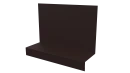 Примыкание боковое фальц 25x65x130 мм, 8017 шоколадно-коричневый матовый