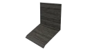 Планка примыкания верхняя к стене фальц 150x130x20 мм, Текила