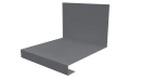Планка примыкания нижняя к трубе фальц 140x200 мм, 7040 серое окно глянцевый