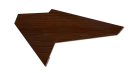 Планка примыкания в штробу 20x60x10 мм, Золотистый дуб 3D