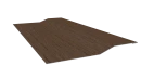 Планка крепёжная фальц 50x17x34 мм, Дуб Сантана 3D