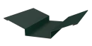 Планка ендовы верхняя 76x76x2000 мм, 6005 зеленый мох матовый