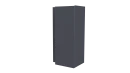 Планка угла наружного сложная Блок-хаус 110x110x2000 мм, 7024 графитовый серый глянцевый