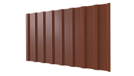 Профнастил С20B 1150/1100x0,65 мм, 8004 медно-коричневый глянцевый