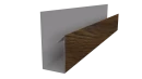Планка П-образная 30x20x2000 мм, Дуб Локарно 3D