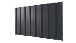 Профнастил С20B 1150/1100x0,65 мм, 7024 графитовый серый глянцевый