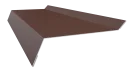 Планка примыкания в штробу 20x60x10 мм, Золотистый дуб 3D