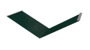 Планка ендовы нижняя 298x298x2000 мм, 6005 зеленый мох глянцевый