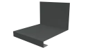 Планка примыкания нижняя к трубе фальц 140x200 мм, 7005 мышино-серый глянцевый